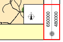 Geo-referenced vertical coordinate marker with X/Y coordinates