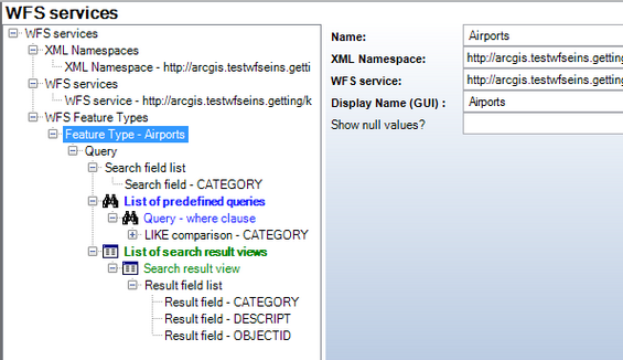 WFS Feature Type configuration - Project structure overall WFS Feature Type configuration - Project structure overall