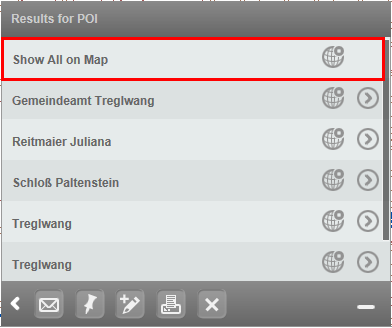 Show all results on the map with only one click