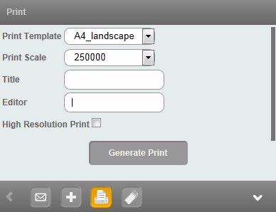 Print box in WebOffice mobile client
