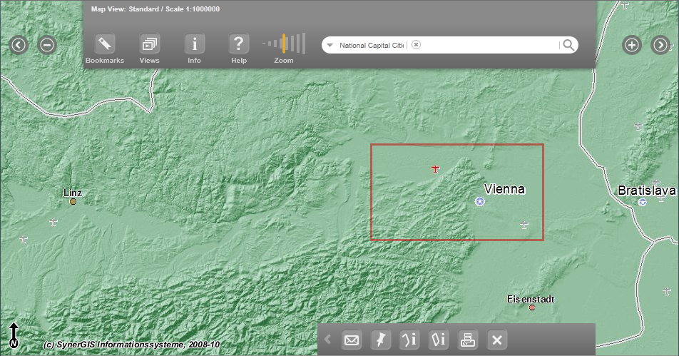 Zoom via bounding box with a desktop browser