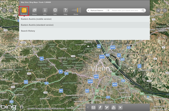 Projects in WebOffice mobile client Projects in WebOffice mobile client