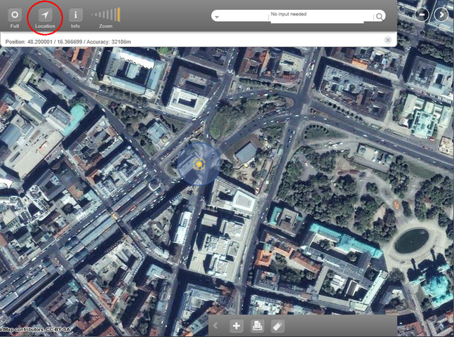 Geolocation in WebOffice mobile client