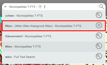 Query history in WebOffice mobile client - selected suggestion