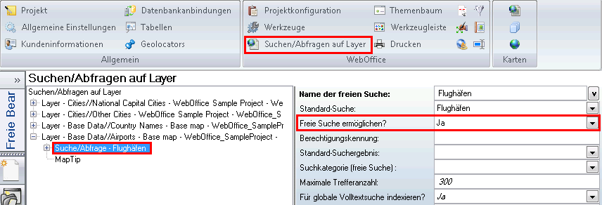 Suchen/Abfragen – ‚Freie Suche ermöglichen?‘