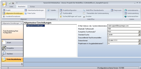 Allgemeine Einstellungen