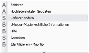 Auswahl der Werkzeuge mit Lizenzsymbol