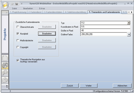 Nordpfeil Eigenschaften