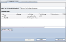 Assistent ‚Tabellen-Suche erstellen‘ - Schritt 2