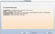 Assistent ‚Tabellen-Suche erstellen‘ - Schritt 4