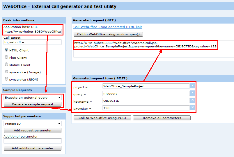Konfiguration eines externen HTTP Aufrufs zu WebOffice 10 R3 zur Abfrage von Daten Konfiguration eines externen HTTP Aufrufs zu WebOffice 10 R3 zur Abfrage von Daten