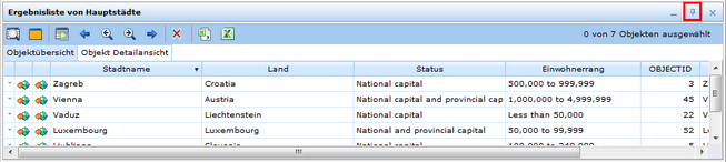 Umschalten zwischen an- und abgedocktem Fenster im 'Suchergebnis' Fenster Umschalten zwischen an- und abgedocktem Fenster im 'Suchergebnis' Fenster