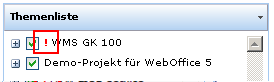 WebOffice 10 R3-Themenbaum - Zeitlimit für den Kartendienst ist überschritten