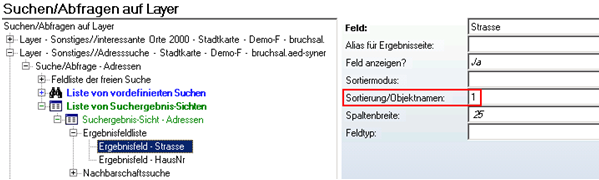 WebOffice 10 R3 Flex - Sortierung/Objektnamen Einstellung im Ergebnisfeld WebOffice 10 R3 Flex - Sortierung/Objektnamen Einstellung im Ergebnisfeld