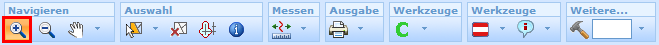 Werkzeug ‚Ausschnitt vergrößern’ (Zoom In) im WebOffice html Client