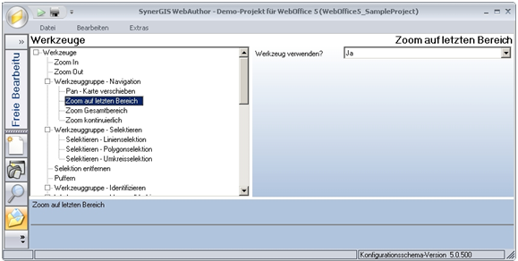 Zoom auf letzten Bereich - Kategorie ‚WebOffice 10 R3‛