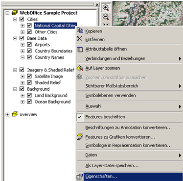 ArcMap Layereigenschaften