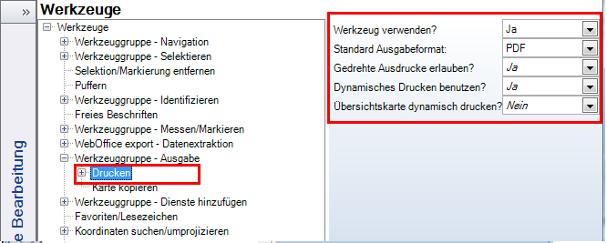 Werkzeug ‚Drucken‘- Kategorie ‚WebOffice 10 R3‛ Werkzeug ‚Drucken‘- Kategorie ‚WebOffice 10 R3‛