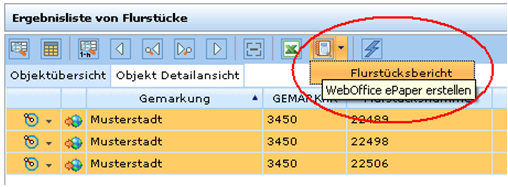 WebOffice 10 R3 Client – verfügbare ePapers