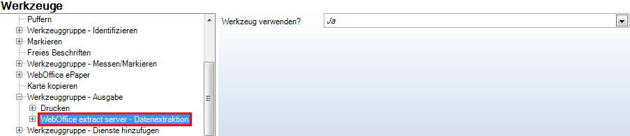 WebOffice extract server - Datenextraktion Werkzeug in der WebOffice Kategorie WebOffice extract server - Datenextraktion Werkzeug in der WebOffice Kategorie