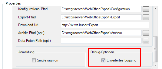 ArcGIS Server Funktionen mit aktivierter WebOffice extract server Erweiterung in ArcCatalog (Konfigurationsattribute) ArcGIS Server Funktionen mit aktivierter WebOffice extract server Erweiterung in ArcCatalog (Konfigurationsattribute)