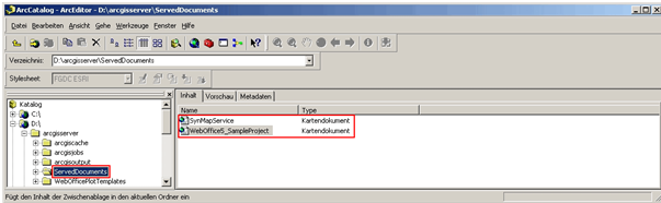 ServiceDocuments directory in ArcGIS Server location ServiceDocuments directory in ArcGIS Server location