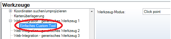 Konfiguration ‘Einfaches Custom Tool’ Konfiguration ‘Einfaches Custom Tool’