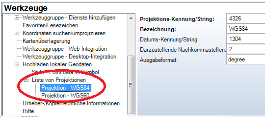 Liste von Projektionen Liste von Projektionen