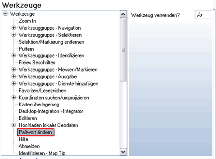Konfigurationseigenschaften ‚Paßwort ändern’ Konfigurationseigenschaften ‚Paßwort ändern’