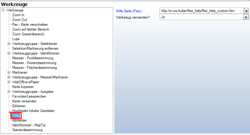 Werkzeug ‚Hilfe‘ - Kategorie ‚WebOffice 10 R3‛ Werkzeug ‚Hilfe‘ - Kategorie ‚WebOffice 10 R3‛