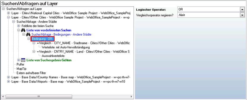 Konfiguration von "Bedingung" Konfiguration von "Bedingung"