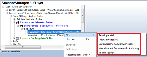 Suchfeld - Konfiguration vom Typ des Eingabefeld Suchfeld - Konfiguration vom Typ des Eingabefeld