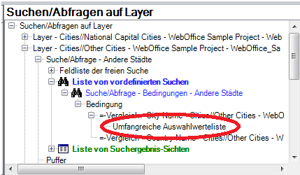 Konfiguration "Umfangreiche Auswahlwerteliste" Konfiguration "Umfangreiche Auswahlwerteliste"