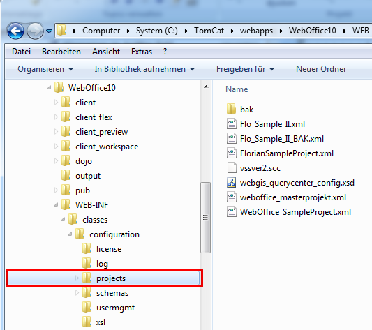 WebOffice 10 R3-Projektordner WebOffice 10 R3-Projektordner