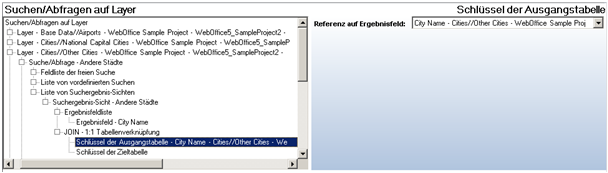 Konfiguration von ‚Schlüssel der Ausgangstabelle‘