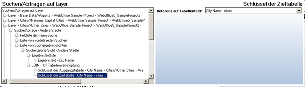 Konfiguration von ‚Schlüssel der Zieltabelle‘