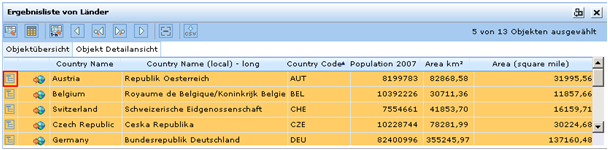 Schaltfläche ‚Verknüpfte Daten anzeigen‘ im Suchergebnis des WebOffice 10 R3 Clients Schaltfläche ‚Verknüpfte Daten anzeigen‘ im Suchergebnis des WebOffice 10 R3 Clients