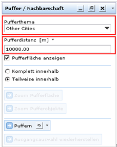 Formular des Werkzeugs ‚Puffer‘ im WebOffice 10 R3 Client Formular des Werkzeugs ‚Puffer‘ im WebOffice 10 R3 Client