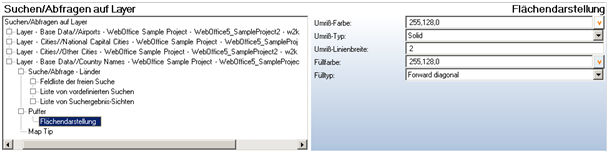 Pufferfläche – Konfiguration der ‚Flächendarstellung‘ Pufferfläche – Konfiguration der ‚Flächendarstellung‘