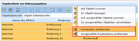 Rasterplanauswahl im WebOffice 10 R3 Client Rasterplanauswahl im WebOffice 10 R3 Client