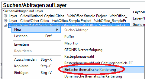 Einfache thematische Kartierung – Konfiguration Einfache thematische Kartierung – Konfiguration