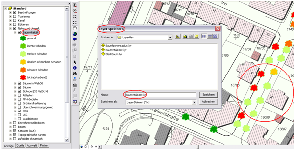 Erstellung einer Layer-Datei in ArcMap (.lyr) zur Speicherung einer Darstellungsart Erstellung einer Layer-Datei in ArcMap (.lyr) zur Speicherung einer Darstellungsart