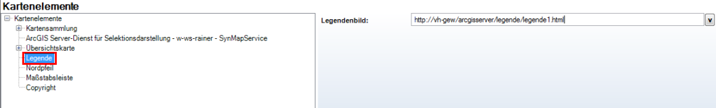 Statische Legende - Konfiguration Statische Legende - Konfiguration