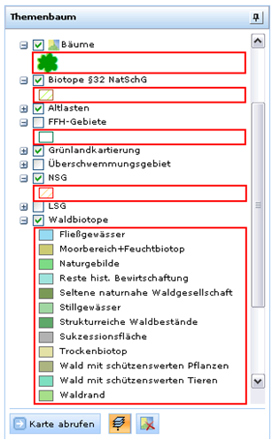 Dynamische Legende im 'Themenbaum' des WebOffice 10 R3 Client Dynamische Legende im 'Themenbaum' des WebOffice 10 R3 Client