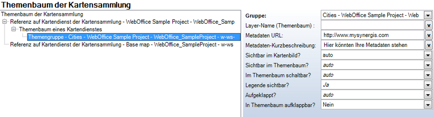 Konfiguration einer ‚Themengruppe‘ Konfiguration einer ‚Themengruppe‘