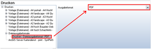 Konfiguration des Dateiausgabeformats
