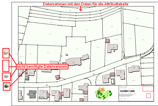 Mehrere Datenrahmen in der Layout-Ansicht Mehrere Datenrahmen in der Layout-Ansicht