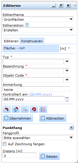 Werkzeug ‚Editieren’ im WebOffice 10 R3 Client