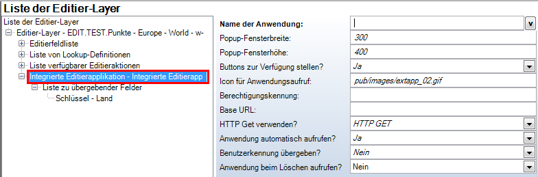 Integrierte Editierapplikation - WebOffice Kategorie