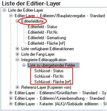 Nur ‚Editierfelder‘ können als ‚Schlüssel‘ verwendet werden Nur ‚Editierfelder‘ können als ‚Schlüssel‘ verwendet werden